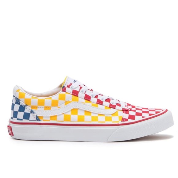 NWT Vans Checkered Primary Colorblocked Sneakers - Picture 1 of 6
